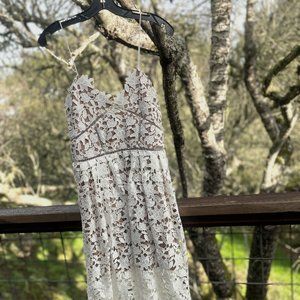 Self-Portrait // Ivory Azaelea guipure lace dress from Net-A-Porter